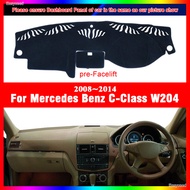 For Mercedes Benz C-Class W204 2008 2009 2010 2011 2012 2013 2014 Anti-Slip Mat Dashboard Pad Sunsha
