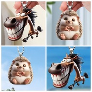 Cartoon Creative 2D Acrylic Pendant Car Key Backpack Decoration