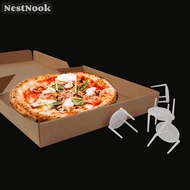 NestNook 100pcs Pizza Saver Stand ขาตั้งพลาสติกสีขาว STACK Fixing Rack baking TOOL