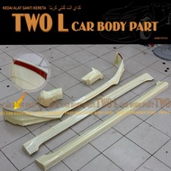 Perodua myvi icon 1.5 ikon se gear up bodykit abs material skirt depan tepi belakang