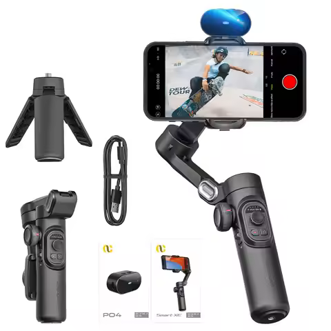 AOCHUAN Smart XE Ai Smartphone 3 Axis Gimbal Stabilizer For iPhone and Android phone Face tracking w