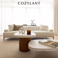 Cozylant Crystal Fabric Sofa / 3 Seater Sofa / 5 Seater Sofa / 1 Seater / White Grey Blue / Italian Minimalist Nordic