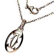 CARTIER/Cartier logo diamond 5-piece necklace in 18K pink gold, 4.1g, 41.0cm, for women