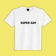 Orm 同款 SUPER GAY 文創 衣服 T恤 白T 童裝 純棉 吸濕排汗 涼感