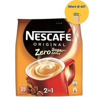 Nescafe 2 In 1 Instant Coffee Original Zero Sugar Added 35 x 9g