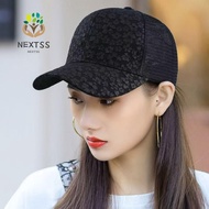 NEXTSS Mesh Cap, Lace Flower with Curved Brim Baseball Cap