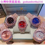 台灣特價滿天星日誌系列全鑲鉆款石英手錶 男士商務 高端款石英腕錶 時尚男錶 精品錶 瑞士錶 設計滿鑽