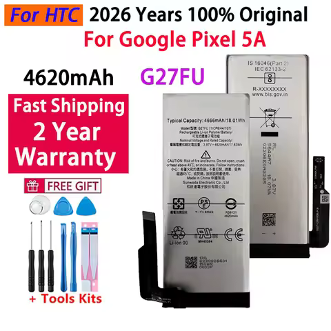 2026 Years 100% Original New High Quality G27FU 4620mAh Phone Replacement Battery For HTC Google Pix