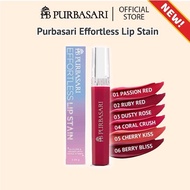 Purbasari Effortless Lip Stain Lipstik Cair Peearna Perona Bibir Tahan Lama Ringan Cherry Lipstick G