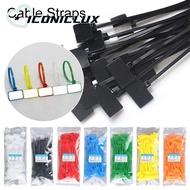 ICONICLUX 100pcs Cable Tag Plastic Label Tag Labels Markers Mesh Wire Marker Colorful Tag