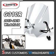 Areyourshop For BMW G310R 2017-2018 ABS Windshield Windscreen with Mounting bracket G 310 R Fairing 