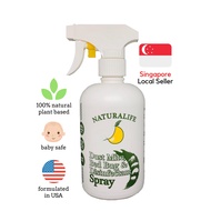 Naturalife - Bed Bug spray &amp; Dust Mite Plant Based Disinfectant Spray (Odour Removal + Kills 99.9% Bacteria) 500ml