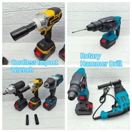 Battery Cordless Impact Wrench 1/2'' socket drive 700nm 400nm 200nm install hexagon nut & Rotary Ham