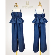 Sophie's Chambray Pants Set (8878)