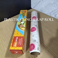 (Roll 30 cm x 30 m) Cling Wrap Plastic Motif Clear Plastic Wrapping Wrap 30 cm x 30 Meters