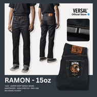 PROMO Versal - Ramon 15oz Superior Deep Indigo Selvedge Accent Denim (READY STOCK)