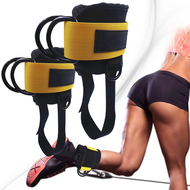 Padded Ankle Strap Fitness Machine, D-Ring, Leg, Butt, Cuffs Exercises, Sport Gym Workout, Weights C