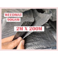 WEEDMAT PENUTUP TANAH WEED CONTROL 90GSM (2M x 200M)