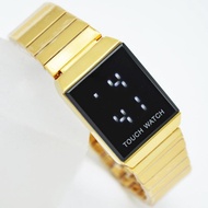 Jam Tangan Korea Pria Dan Wanita ALBA/DGC RANTAI Kotak Ring Rose Gold Fashion Elegant Kasual Jam