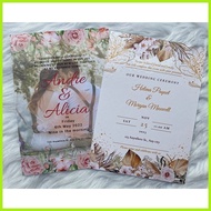 ▫ ☆ ☏ 10PCS INVITATION CARD WITH FREE ENVELOPE (3R, 4R, 5R)