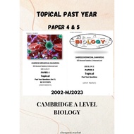 Cambridge A Level A2 Biology Self Made Topical Past Paper 4 &amp; Paper 5 PDF 2002-MayJune2023 Latest version