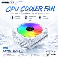 Coxbyte cpu cooler fan 6 heat pipes ARGB fan for Intel LGA1700/1200/1150/1151/1155 AMD AMD4 XEON