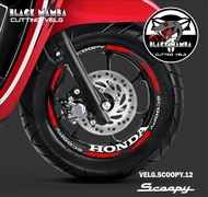 (COD) CUTTING STICKER VELG HONDA SCOOPY 12- STIKER LIS LIST VARIASI BAN/VELG HONDA SCOOPY 12