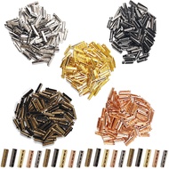 250PCS 23mm Shoelace Tip Head, Smooth Replacement Metal Ends Aglet Tips with Bullet Shaped, For Para