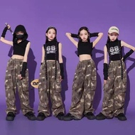 110-170cm Girls jazz Dance Costume Street Dance Children's Trendy Costume Suit Big Kids jazz Hip Hop