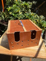 Wooden Derby Box 1 or 2 division (Kulungan ng manok) Single/ Double