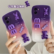 Casing Vivo Y15 Vivo Y15s Casing Casing Vivo Y01 Wavy Edge Phone Cute Casing Three-dimensional Figur