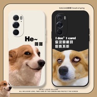 Suitable for opporeno12 Phone Case reno12pro New Style Funny Corgi reno12 Dog Male Twelve por Protec