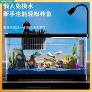 Fish Tank for Home Desktop Small Goldfish Tank with Filter and Aerator All-in-One Living Room Aquari