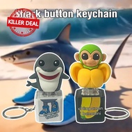 Tung Tung Tung Sahur Tralalo Shark Key Button Fidget Keychain Toy Relieving Stress Z5