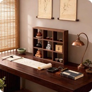 [NSD FURNITURE] Decorative wooden wall shelf cup shelf decor collectible shelf Retro Vintage style m