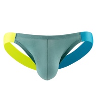 Men Pure Cotton Comfortable Thong Seamless One-Piece Transparent Buttocks Personality Breathable Youth 4038-DK
