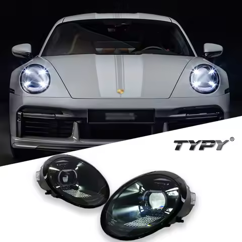 TYPY Headlights Car For Porsche 911 997 Headlight 2005-2012 997.1 997.2 Upgraded Dynamic Turn Car LE