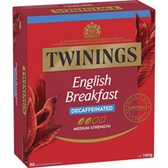 ชาทไวนิงส์ อิงลิช เบรคฟาสต์ ไม่มีคาเฟอีน 80 ถุง/Twinings English Breakfast Tea Bags Decaffeinated 80 Pack