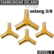 Sambungan Selang Gas 3 Cabang I Sambungan Y Selang Kompor Gas Segitiga