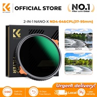 K&F Concept Nano-X Ultra Clear Filter ND4-64&CPL 2-in-1 for scenery portrait Travel essentials