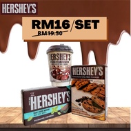 Hershey's Set - Korea Hershey Marshmallow Hot Chocolate Drink &amp; Mint Creme Wafers Waffle &amp; Chocolate Chips Mini Cookies