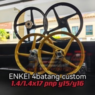 ENKEI SPORT RIM 4BATANG CUSTOM 4L 5L G500 5BATANG Y15 Y16 1.4/1.4x17