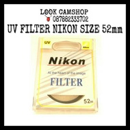 Size 52mm SIZE 52 mm UV FILTER For NIKON SIZE 52