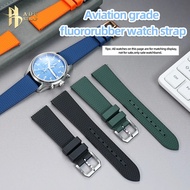 For IWC PORTUGIESER IW371446 IW500107 IW358304 PORTOFINO Fluororubber Watch Strap for Men Quick Rele