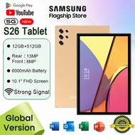 Original 5G S26 Tablet Android Tablet with keyboard pen 12+512GB Tablet Dual Sim Gaming Tablet