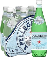 San Pellegrino Sparkling Mineral Water, 1l (Pack of 6)