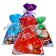 [Wholesale Price] Cookies Candy Storage Packaging Bag with Drawstring / Christmas Decoration Lazer Gift Drawstring Gift Bags / Plastic Bags Party Supplies/ Christmas Gift Bag