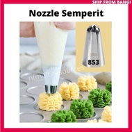 Nozzle Semperit Biskut 853 Acuan Steel 8Teeth Pecah 8 Icing Piping Tip