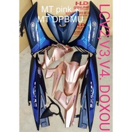 COVERSET HLD 135LC V4 PERLBAGAI DESIGN DOXOU 18TH EXCITER RC JUPITER MX HLD RACING