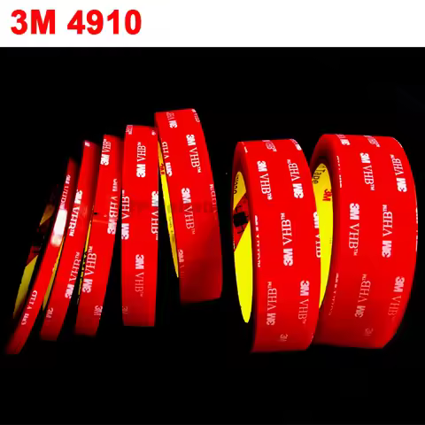 1Roll (5mm~50mm wide choose) 3Meter Long Clear 3M VHB 4910 Heavy Duty Double Sided Adhesive Acrylic 